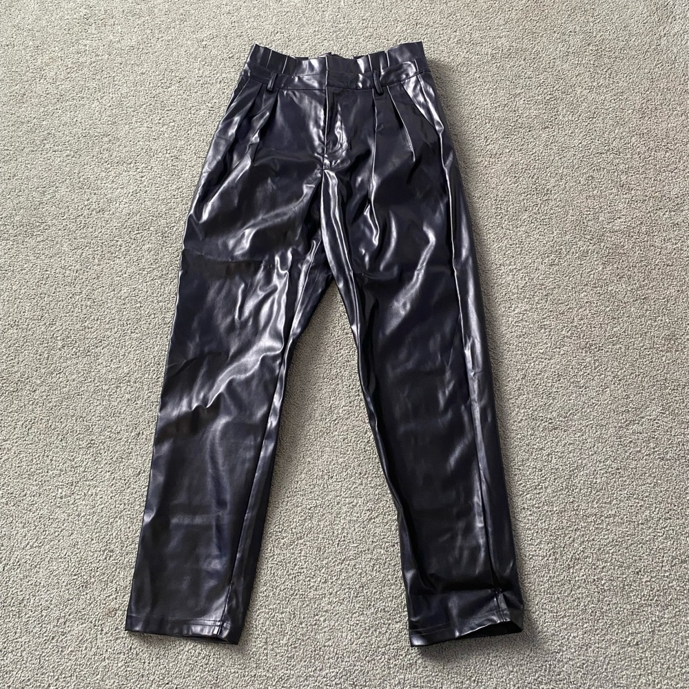 Black Pleather Pant